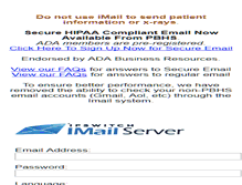 Tablet Screenshot of mail.crystalcoastendo.com